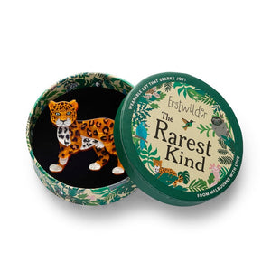 Amur Leopard Brooch  -  Erstwilder  -  Quirky Resin and Enamel Accessories