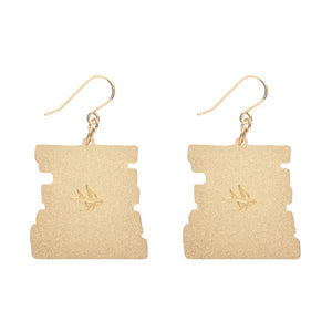 Jane Austen Book Club Enamel Drop Earrings  -  Erstwilder  -  Quirky Resin and Enamel Accessories