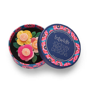 Pretty Poppies Brooch  -  Erstwilder  -  Quirky Resin and Enamel Accessories