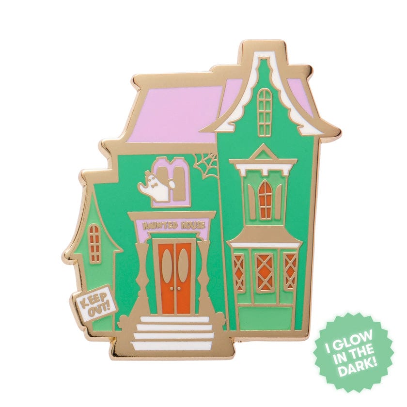 Enter If You Dare Enamel Pin  -  Erstwilder  -  Quirky Resin and Enamel Accessories