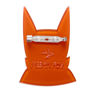 Fangtastic Kitty Brooch  -  Erstwilder  -  Quirky Resin and Enamel Accessories