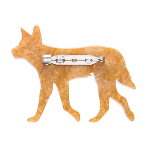 Dave the Dingo Brooch  -  Erstwilder  -  Quirky Resin and Enamel Accessories
