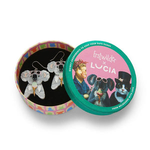 The Sweetest Koala Drop Earrings (IMPERFECT)  -  Erstwilder  -  Quirky Resin and Enamel Accessories