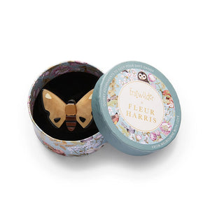 Forest Moth Mini Brooch (IMPERFECT)  -  Erstwilder  -  Quirky Resin and Enamel Accessories