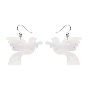 Peace & Love Drop Earrings (IMPERFECT)  -  Erstwilder  -  Quirky Resin and Enamel Accessories