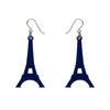 Eiffel Tower Solid Resin Drop Earrings - Blue  -  Erstwilder Essentials  -  Quirky Resin and Enamel Accessories