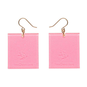 Willy Wonka Bar Drop Earrings (IMPERFECT)  -  Erstwilder  -  Quirky Resin and Enamel Accessories