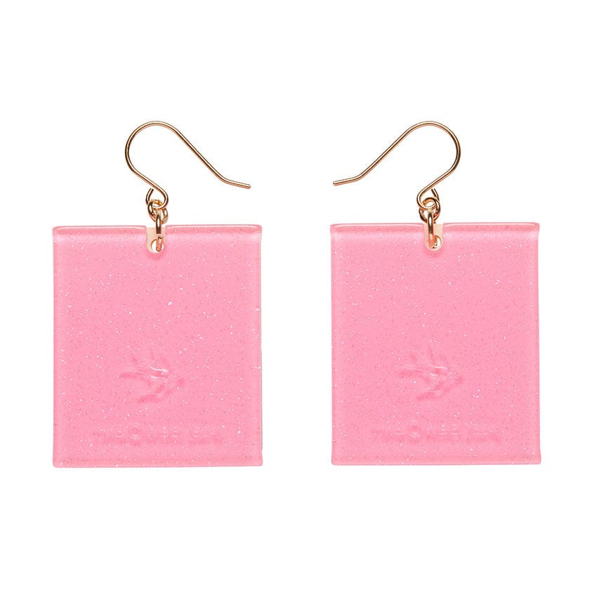 Willy Wonka Bar Drop Earrings (IMPERFECT)  -  Erstwilder  -  Quirky Resin and Enamel Accessories