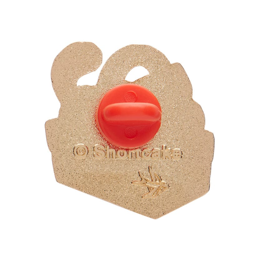 Cozy Custard Cat Enamel Pin  -  Erstwilder  -  Quirky Resin and Enamel Accessories