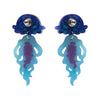 Slippin’ Under Stud Earrings  -  Erstwilder  -  Quirky Resin and Enamel Accessories