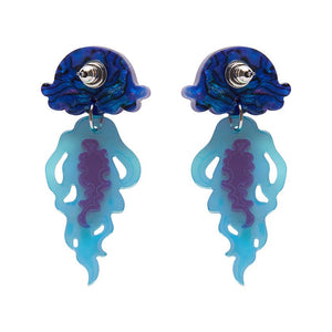 Slippin’ Under Stud Earrings  -  Erstwilder  -  Quirky Resin and Enamel Accessories