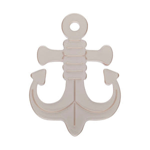 Anchor Simplified Mini Brooch  -  Erstwilder Simplified  -  Quirky Resin and Enamel Accessories