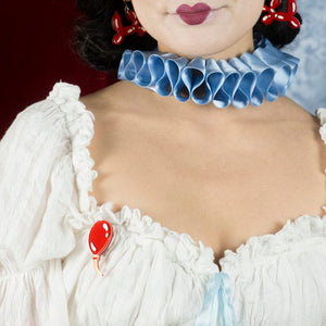 Balloon Simplified Mini Brooch  -  Erstwilder Simplified  -  Quirky Resin and Enamel Accessories