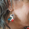 Kip the Kookaburra Drop Earrings
