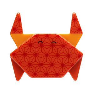 The Good Crab Brooch (IMPERFECT)  -  Erstwilder  -  Quirky Resin and Enamel Accessories
