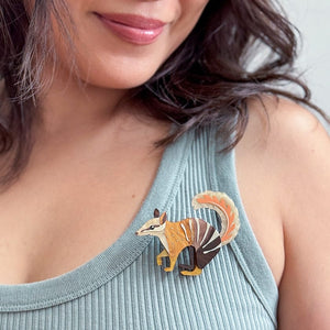 Numbat Brooch  -  Erstwilder  -  Quirky Resin and Enamel Accessories