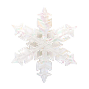 Snowflake Simplified Mini Brooch  -  Erstwilder Simplified  -  Quirky Resin and Enamel Accessories