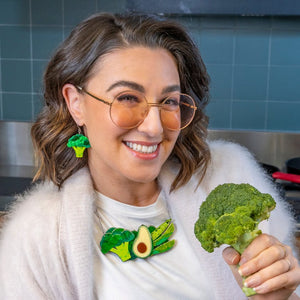 Eat Your Greens Necklace  -  Erstwilder  -  Quirky Resin and Enamel Accessories