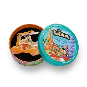 The Flintmobile Brooch  -  Erstwilder  -  Quirky Resin and Enamel Accessories