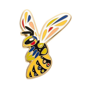 The Youthful Yellowjacket Enamel Pin  -  Erstwilder  -  Quirky Resin and Enamel Accessories