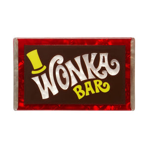 Original Wonka Bar Brooch (IMPERFECT)  -  Erstwilder  -  Quirky Resin and Enamel Accessories