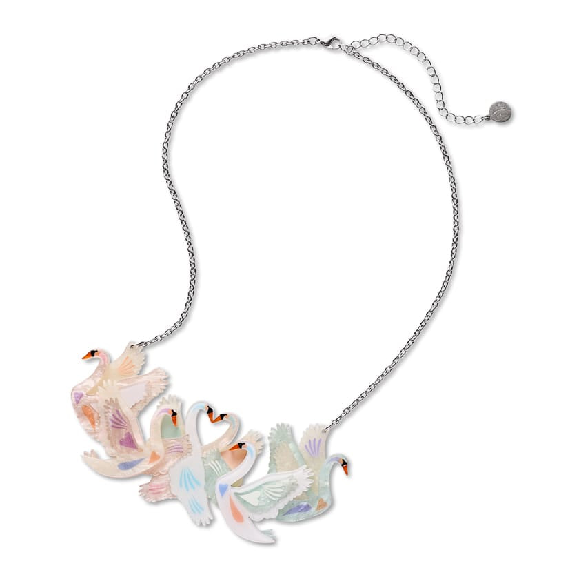 Silent Sister Necklace  -  Erstwilder  -  Quirky Resin and Enamel Accessories