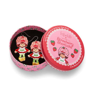 Sweet Strawberry Shortcake Drop Earrings  -  Erstwilder  -  Quirky Resin and Enamel Accessories