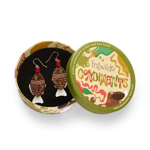 Soy Sensations Drop Earrings  -  Erstwilder  -  Quirky Resin and Enamel Accessories