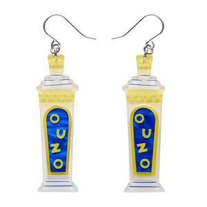 Opa! Ouzo Drop Earrings  -  Erstwilder  -  Quirky Resin and Enamel Accessories