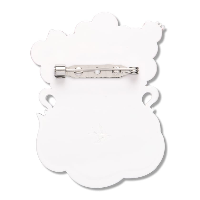 Spookin' Spa Day Brooch  -  Erstwilder  -  Quirky Resin and Enamel Accessories