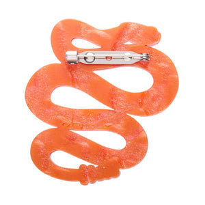 The Rowdy Rattlesnake Brooch  -  Erstwilder  -  Quirky Resin and Enamel Accessories