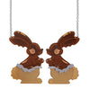 Coco the Bunny Necklace (IMPERFECT)  -  Erstwilder  -  Quirky Resin and Enamel Accessories