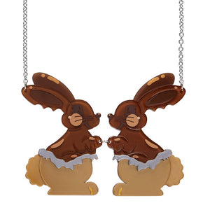 Coco the Bunny Necklace (IMPERFECT)  -  Erstwilder  -  Quirky Resin and Enamel Accessories
