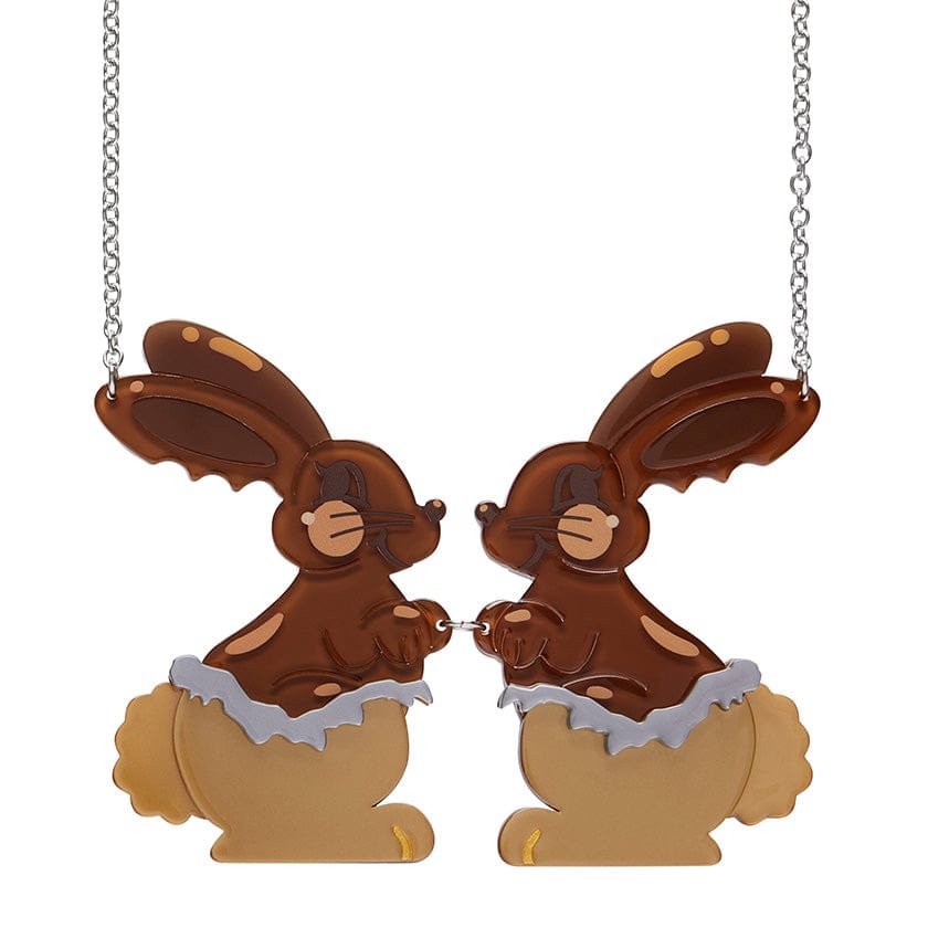 Coco the Bunny Necklace (IMPERFECT)  -  Erstwilder  -  Quirky Resin and Enamel Accessories