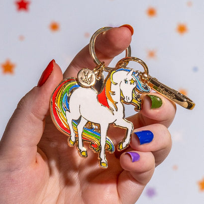 Starlite Enamel Key Ring  -  Erstwilder  -  Quirky Resin and Enamel Accessories