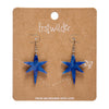 North Star Drop Earrings - Blue