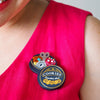 Cookie Tin Secrets Brooch  -  Erstwilder  -  Quirky Resin and Enamel Accessories