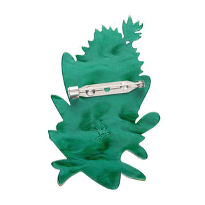 Crimson Bottlebrush Brooch  -  Erstwilder  -  Quirky Resin and Enamel Accessories