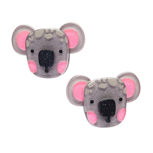 Keith The Koala Hair Clips Set - 2 Piece  -  Erstwilder  -  Quirky Resin and Enamel Accessories