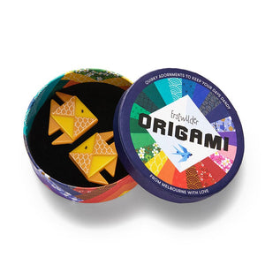 The Memorable Goldfish Hair Clips Set - 2 Piece  -  Erstwilder  -  Quirky Resin and Enamel Accessories