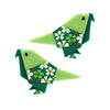 Gift of the Gab Hair Clips Set - 2 Piece  -  Erstwilder  -  Quirky Resin and Enamel Accessories
