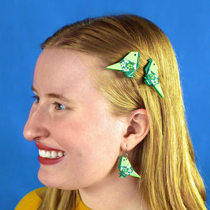 Gift of the Gab Hair Clips Set - 2 Piece  -  Erstwilder  -  Quirky Resin and Enamel Accessories