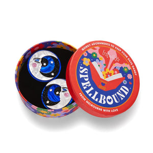 Dead of Night Hair Clips Set - 2 Piece  -  Erstwilder  -  Quirky Resin and Enamel Accessories