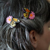 A Butterfly Named Flutter Hair Clips Set - 2 Piece  -  Erstwilder  -  Quirky Resin and Enamel Accessories