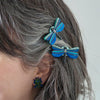 Sapphire Sky Dancer Hair Clips Set - 2 Piece