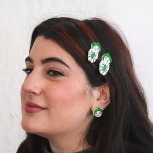Gumnut Babies Hair Clips Set - 2 Piece  -  Erstwilder  -  Quirky Resin and Enamel Accessories