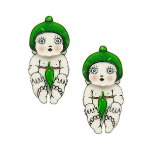 Gumnut Babies Hair Clips Set - 2 Piece  -  Erstwilder  -  Quirky Resin and Enamel Accessories