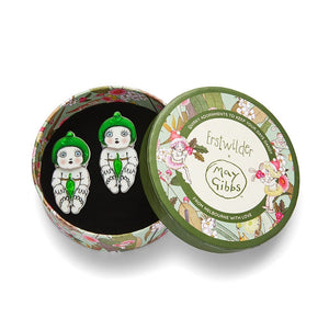 Gumnut Babies Hair Clips Set - 2 Piece  -  Erstwilder  -  Quirky Resin and Enamel Accessories