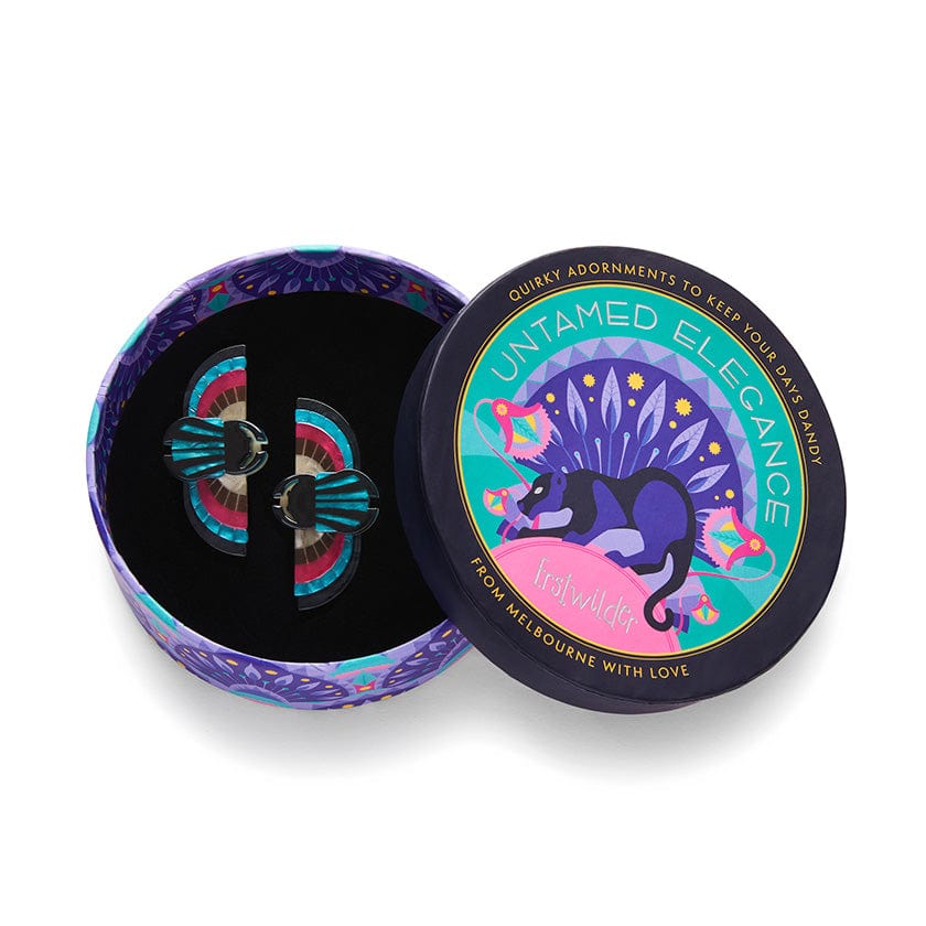 Regal Intrigue Hair Clips Set - 2 Piece  -  Erstwilder  -  Quirky Resin and Enamel Accessories