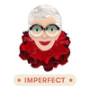 The Face of Style Iris Brooch (IMPERFECT)  -  Erstwilder  -  Quirky Resin and Enamel Accessories